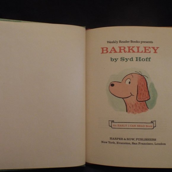 Vintage 1975 Barkley Hardcover Book by Syd Hoff - Picture 3 of 4